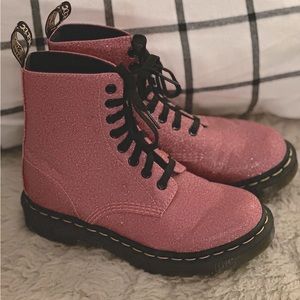Sparkly Pink Dr Martens Boots